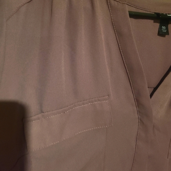 🏷3/$15🏷 Torrid Harper Georgette Half-Sleeve Top Lilac - Size 00 Large - Picture 2 of 5